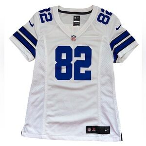 Nike NFL Women's Small On Field White & Blue #82 Jason Witten Football Jersey